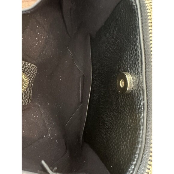 STEVE MADDEN BMAGGIE SMALL CROSSBODY BLACK PURSE HANDBAG WITH GOLD CHAIN ACCENTS - Picture 8 of 12